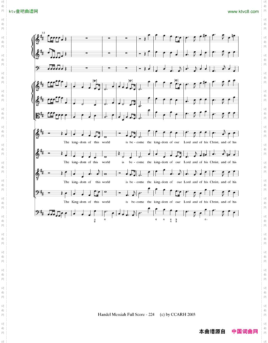 G.F.Handel-MessiahOpenScore六