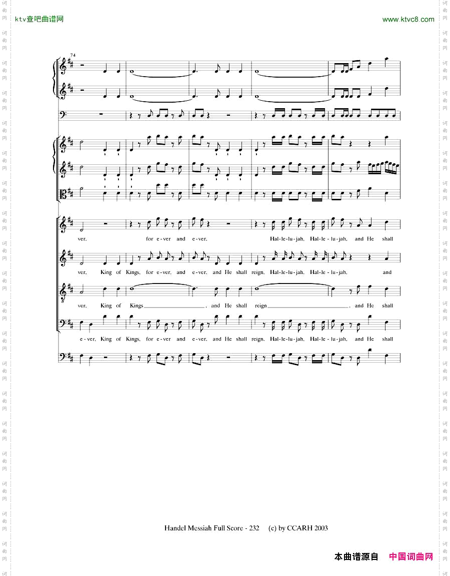 G.F.Handel-MessiahOpenScore六