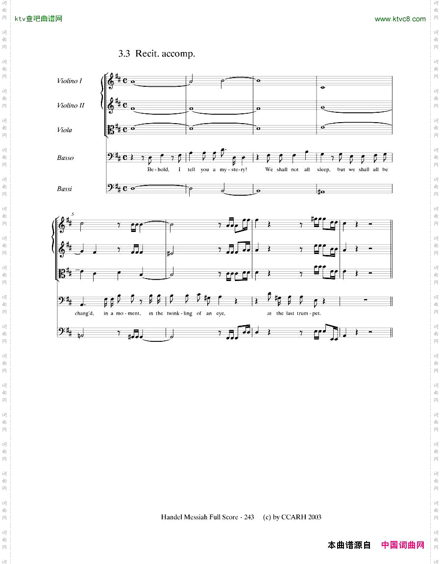 G.F.Handel-MessiahOpenScore七