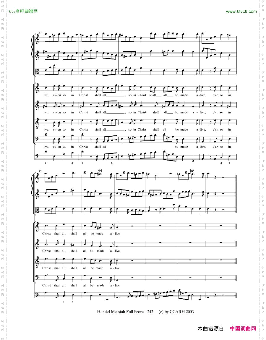 G.F.Handel-MessiahOpenScore七