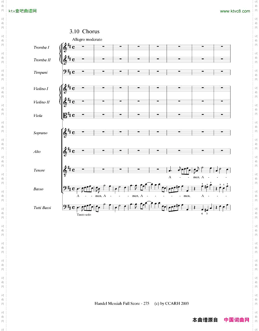 G.F.Handel-MessiahOpenScore七