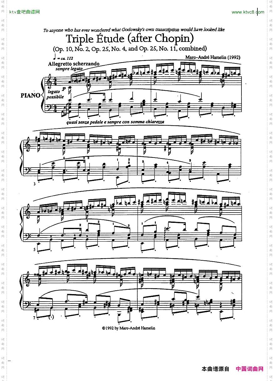 TripleEtudeafterChopinOp.10No.2,Op.25No.4&Op.25No.11combined