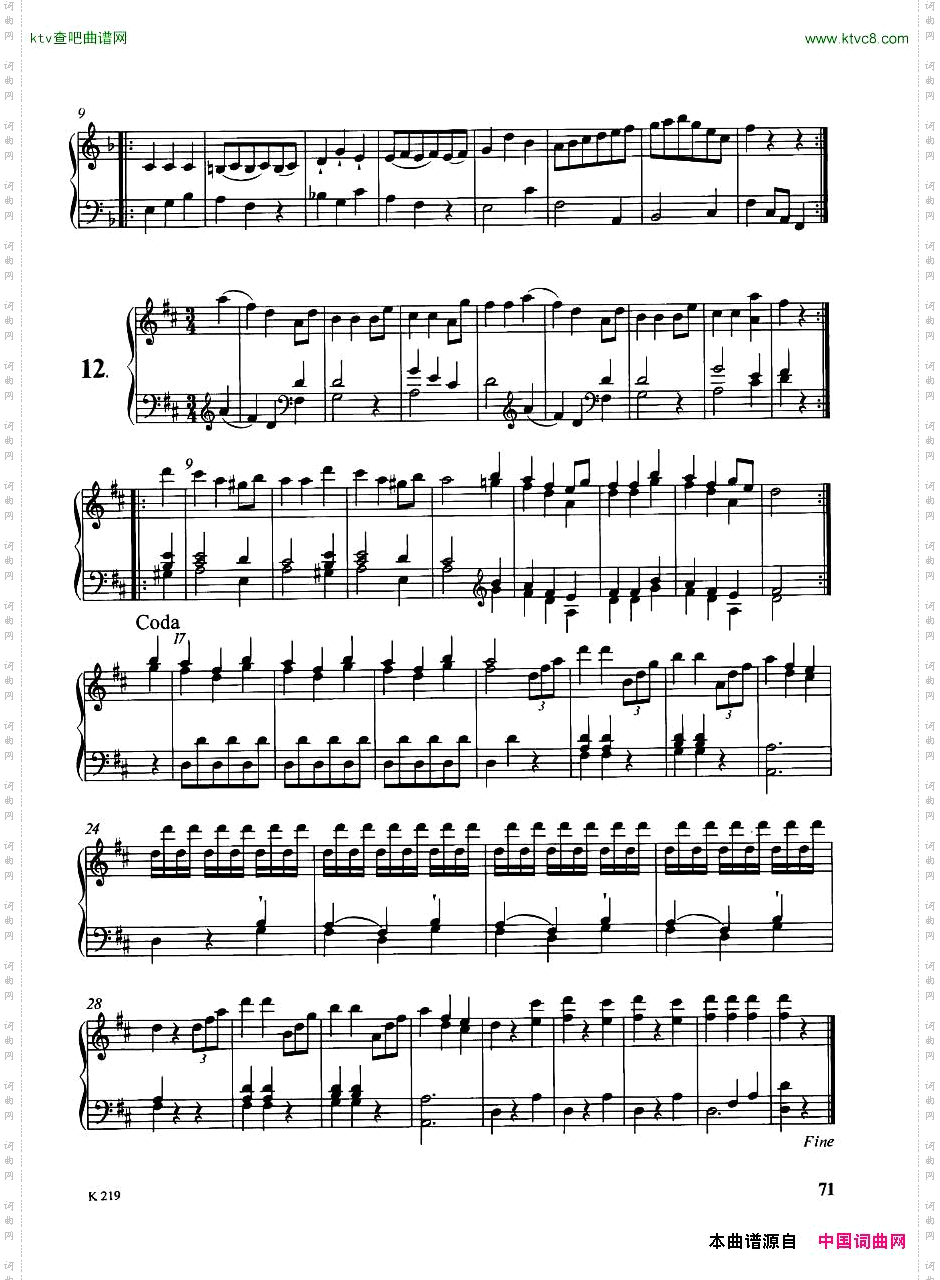Haydn-GermanDances12pf