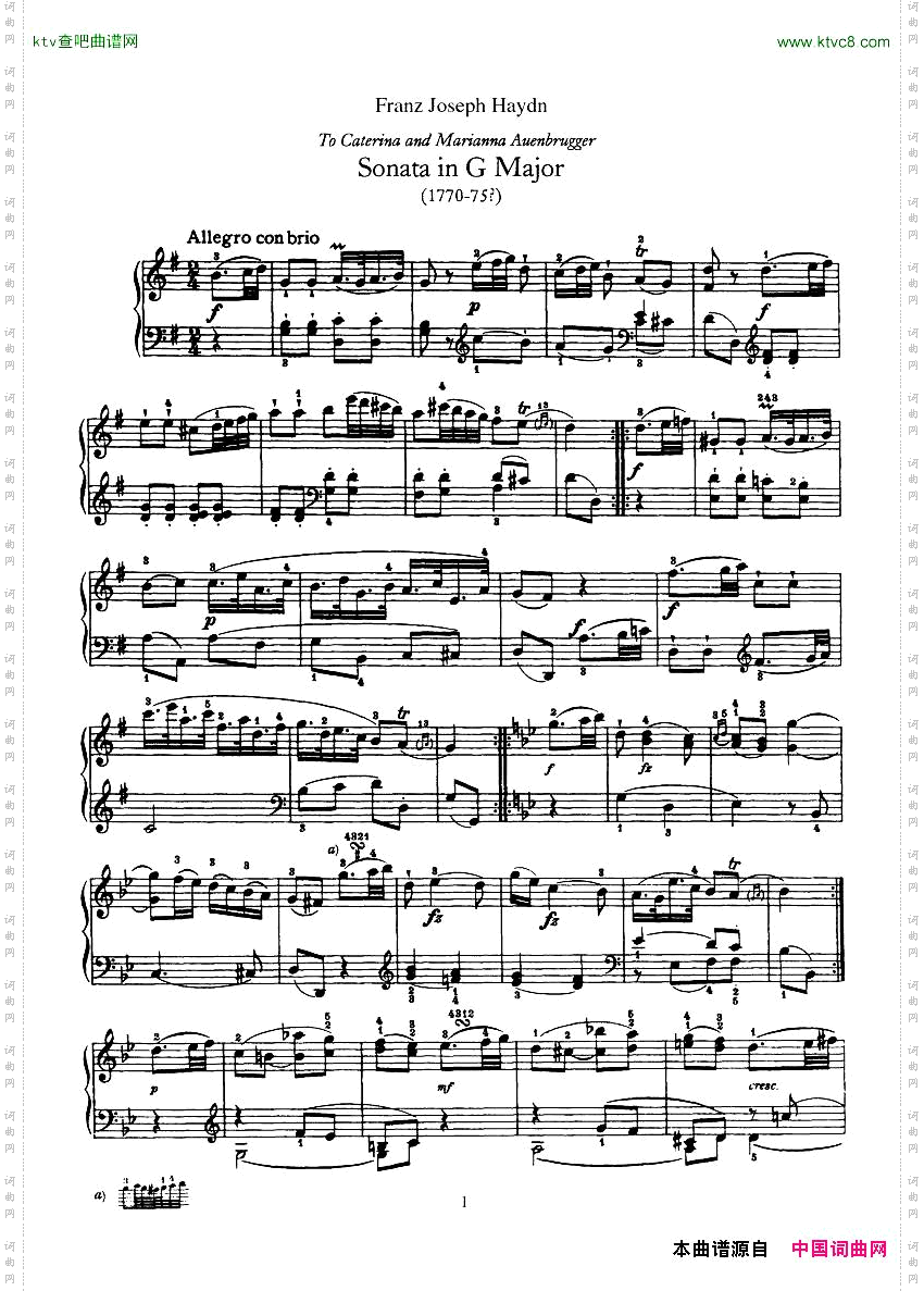 Haydn-PianoSonataNo39InG