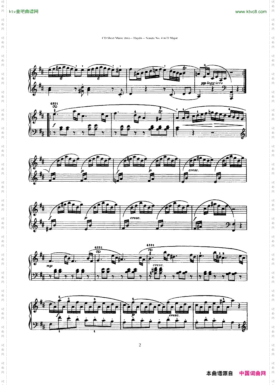 HaydnJoseph-Sonatano.4inDMajor