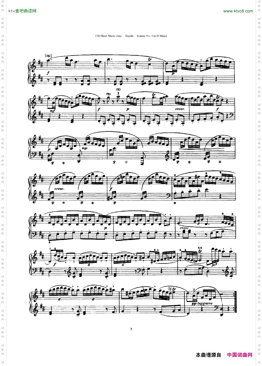 HaydnJoseph-Sonatano.4inDMajor