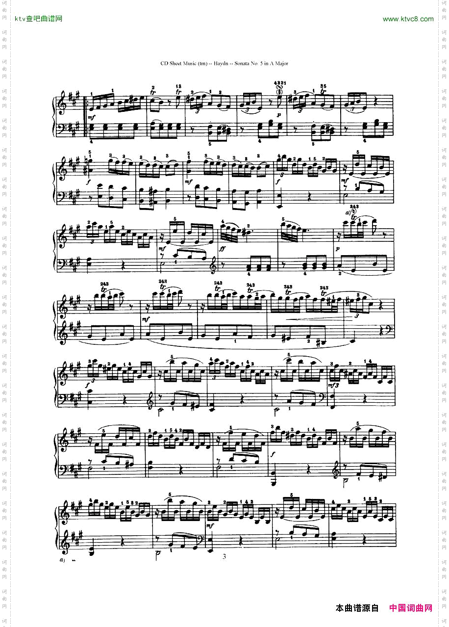 HaydnJoseph-Sonatano.5inAMajor