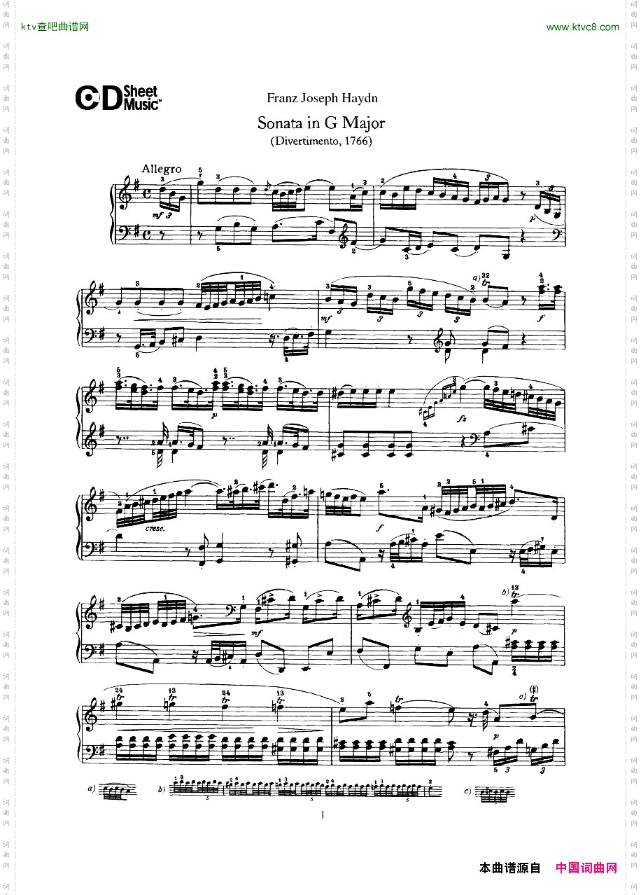 HaydnJoseph-Sonatano.6inGMajor