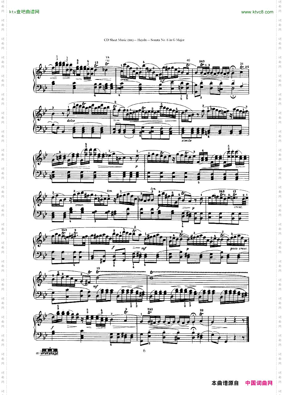 HaydnJoseph-Sonatano.6inGMajor