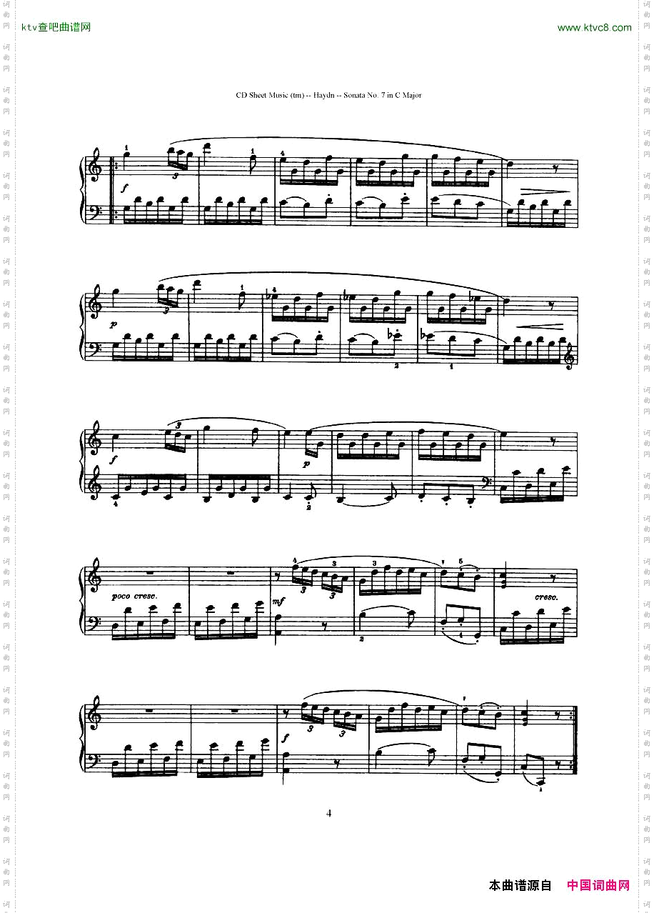 HaydnJoseph-Sonatano.7inCMajor