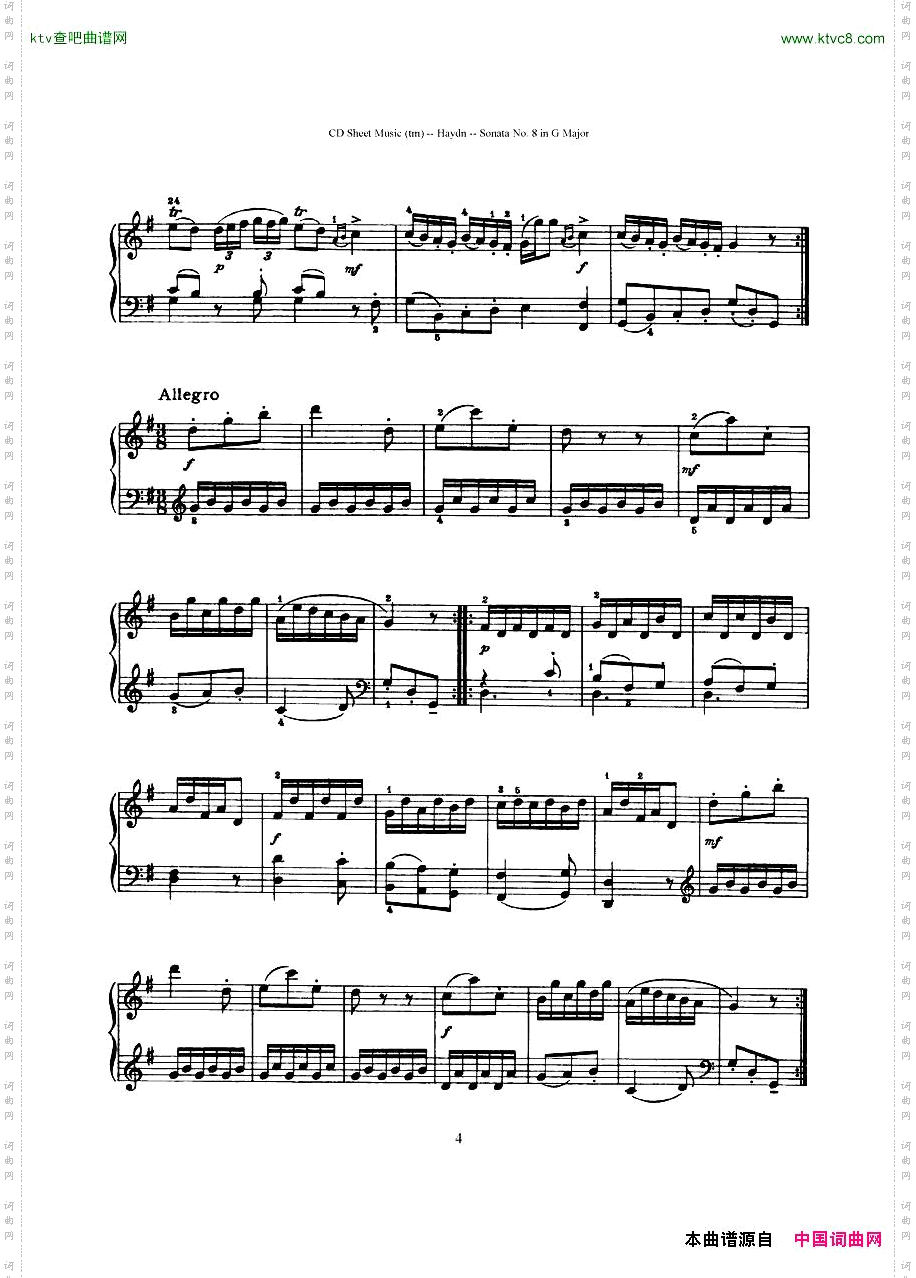 HaydnJoseph-Sonatano.8inGMajor