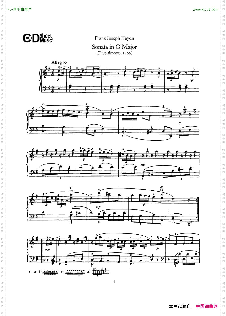 HaydnJoseph-Sonatano.8inGMajor