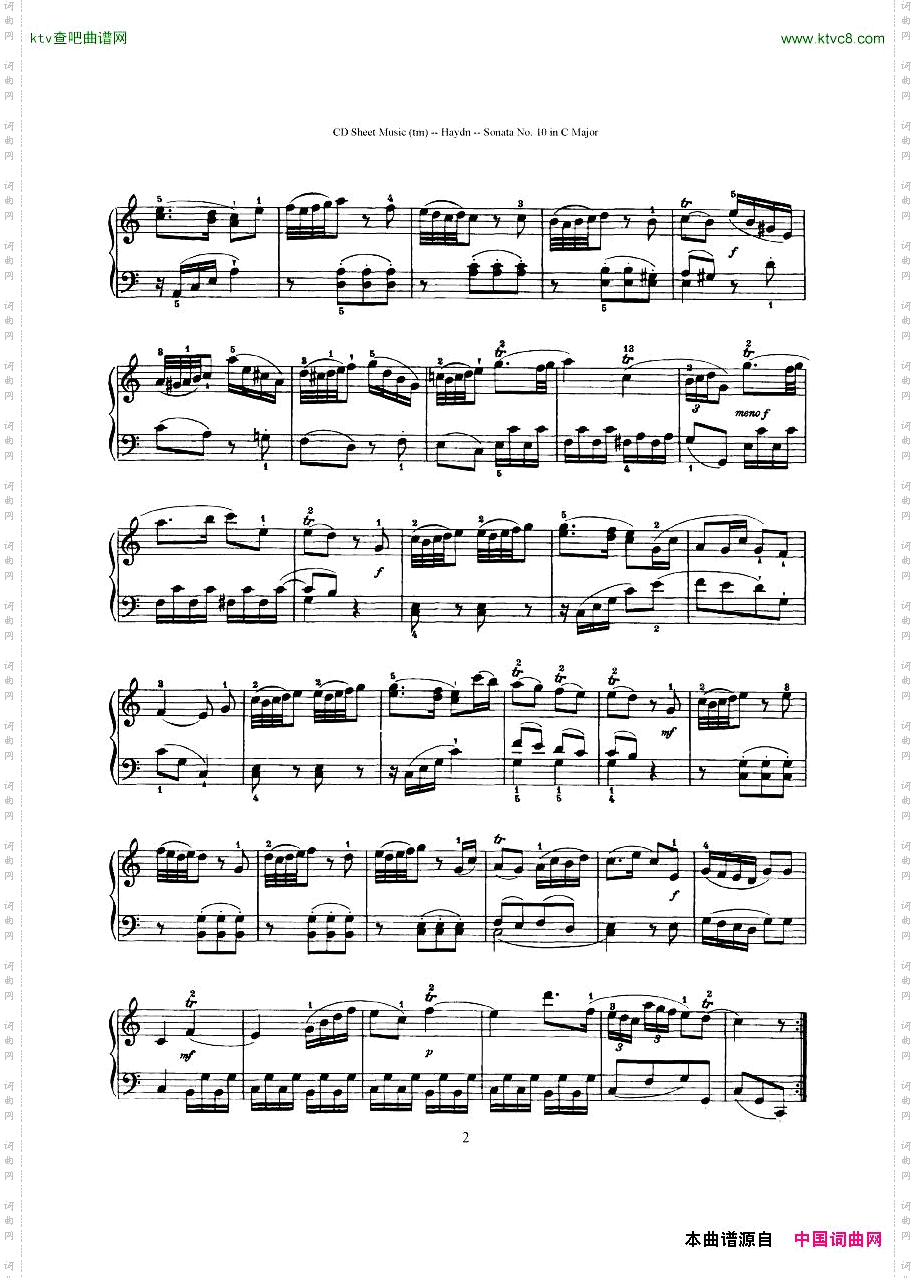 HaydnJoseph-Sonatano.10inCMajor