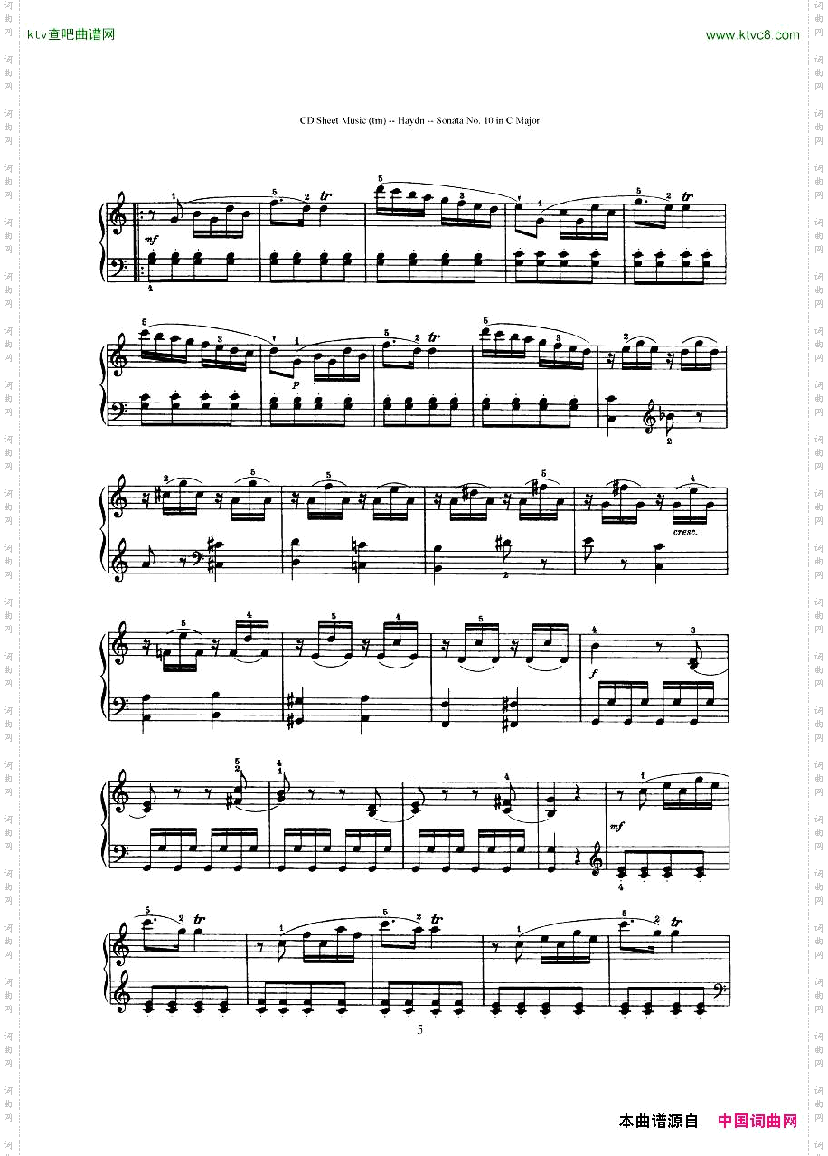 HaydnJoseph-Sonatano.10inCMajor