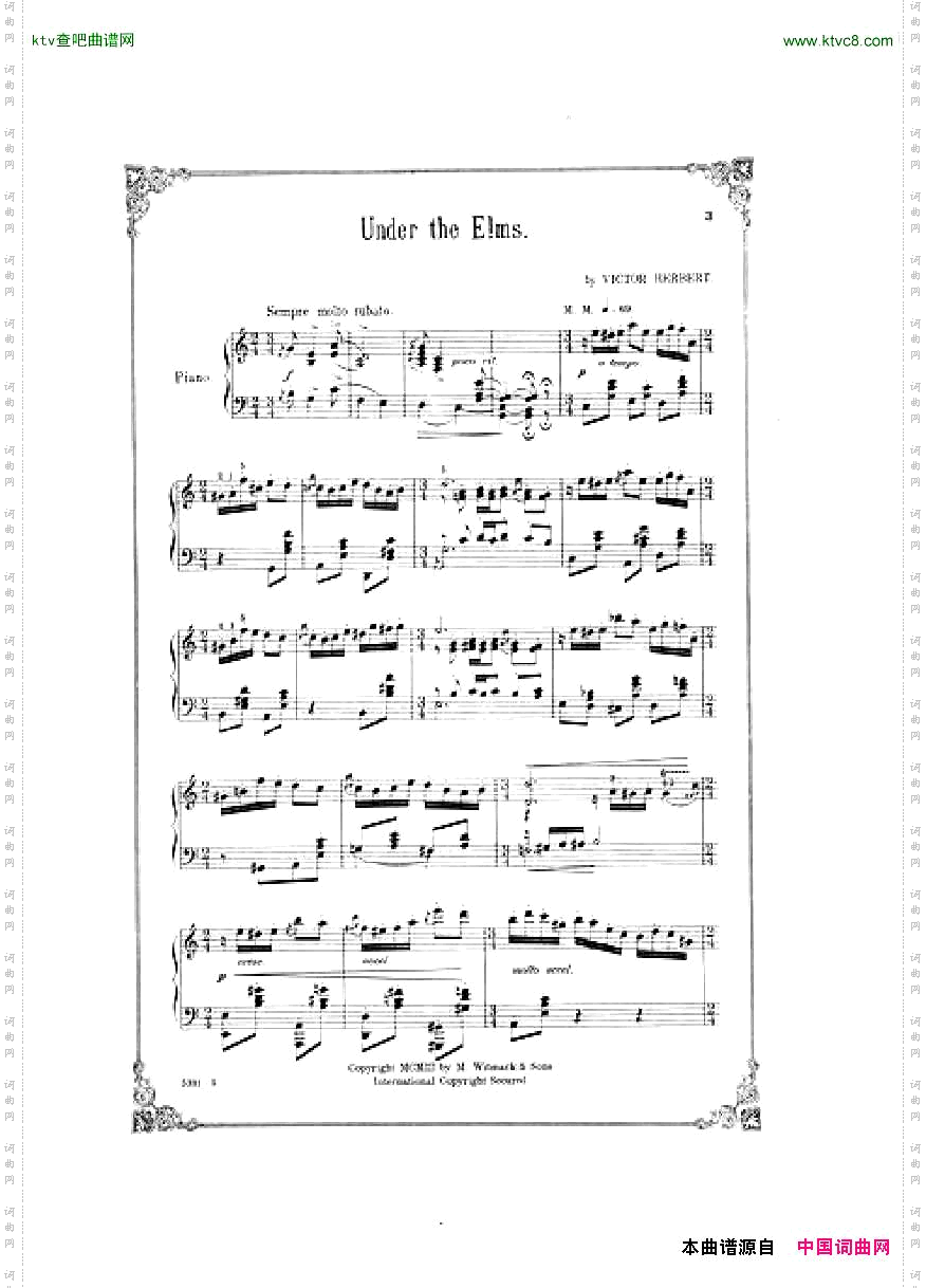 VictorHerbert-UndertheElmsSouvenirdeSaratoga