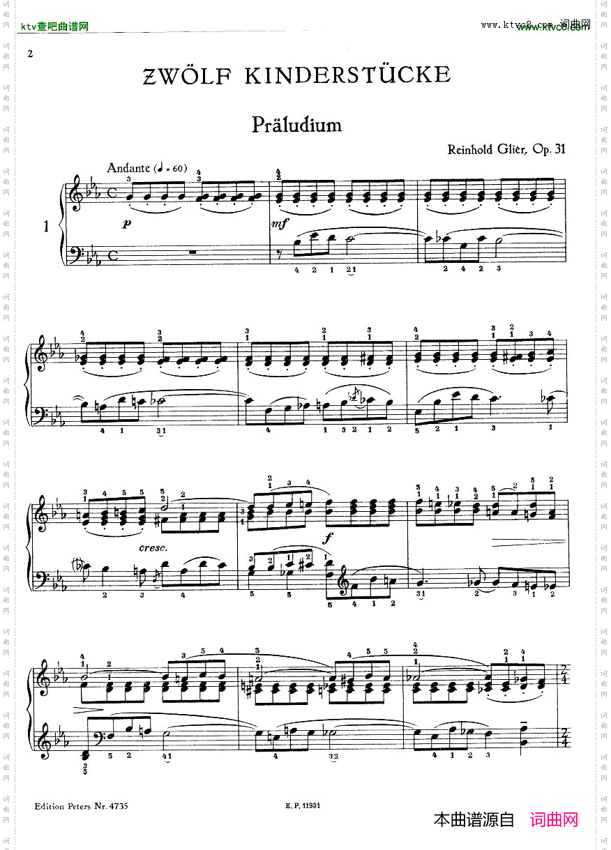 Glière-Zw_lfKinderstücke,Op.31