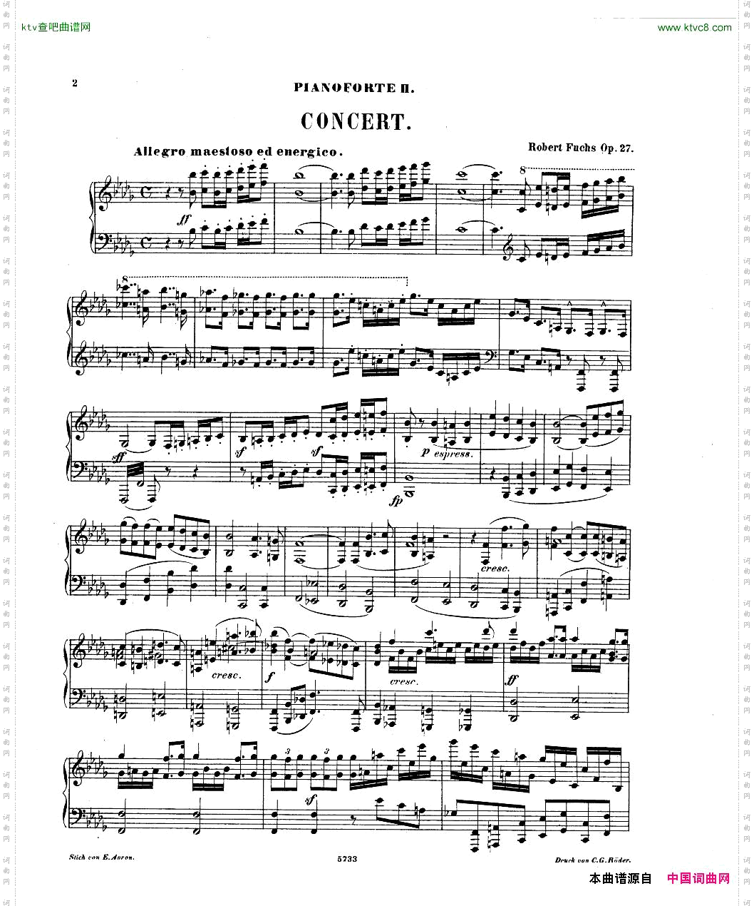 Fuchs-PianoconcertoOp27II