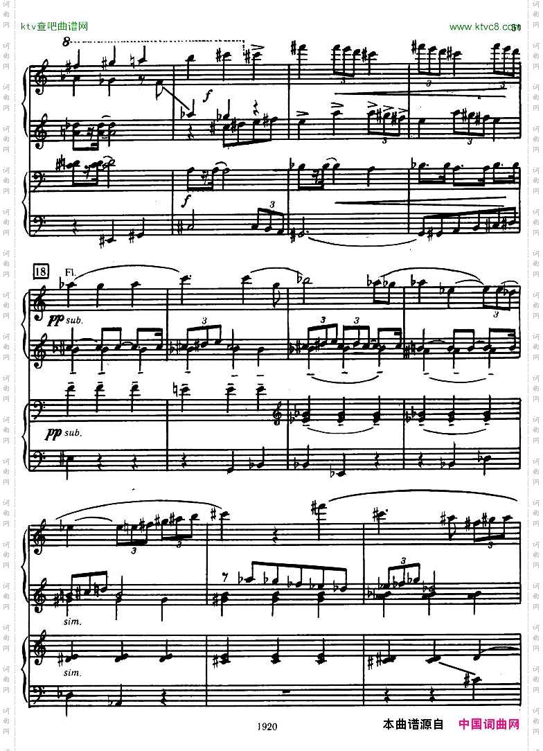 Honegger-SymphonyNo.3Liturgicheskaya2pianos一