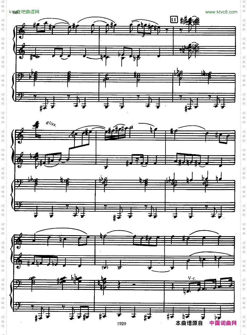 Honegger-SymphonyNo.3Liturgicheskaya2pianos二