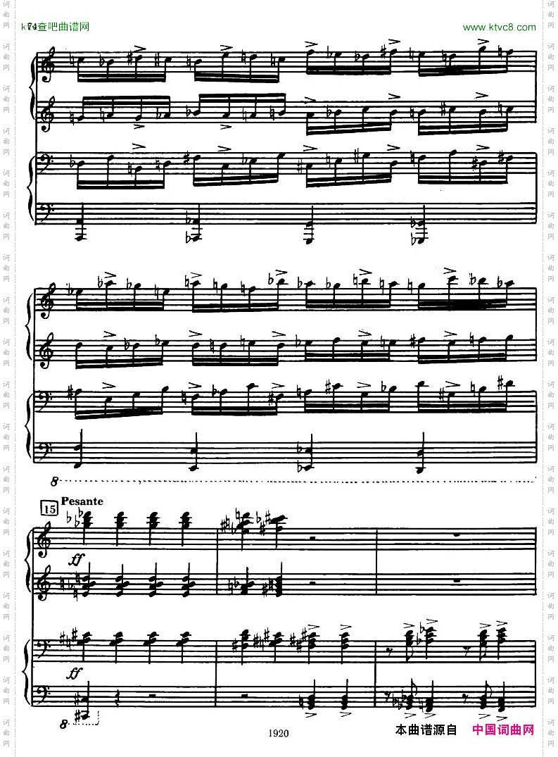 Honegger-SymphonyNo.3Liturgicheskaya2pianos二