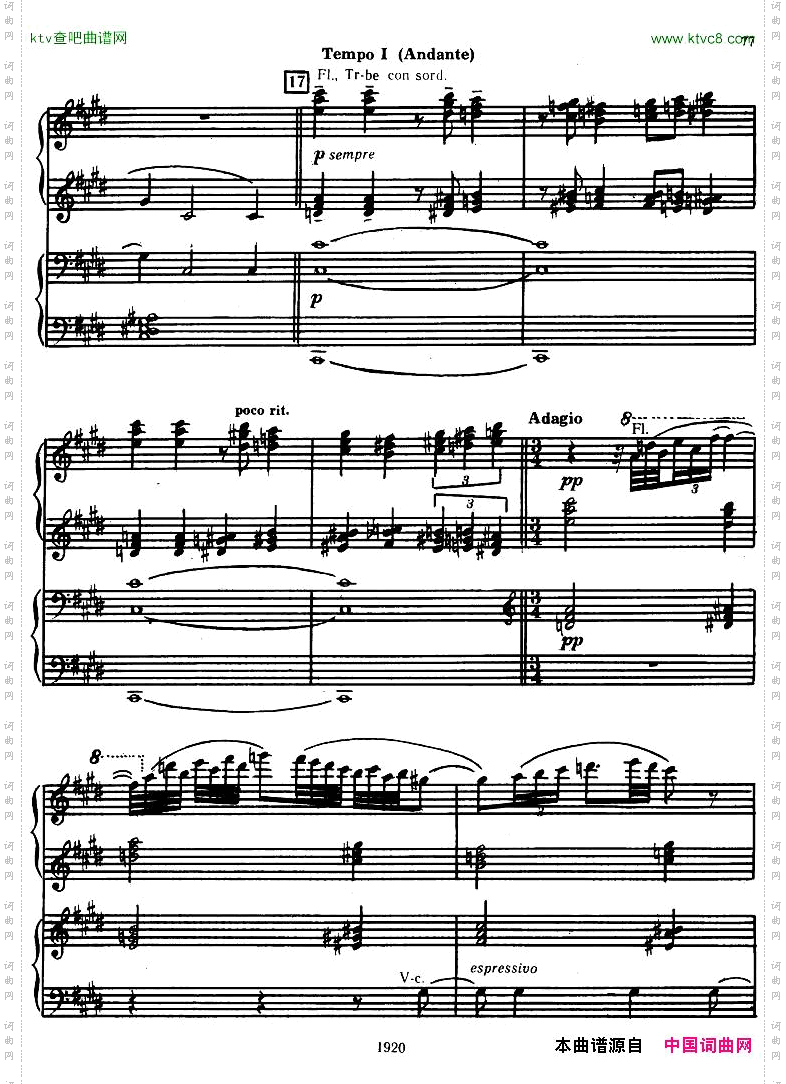 Honegger-SymphonyNo.3Liturgicheskaya2pianos二