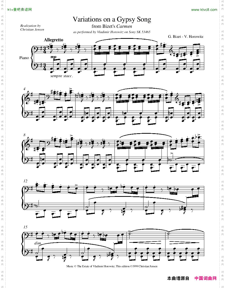BIZETHOROWITZ-JENSEN-VariationsonaGypsySongfromCarm