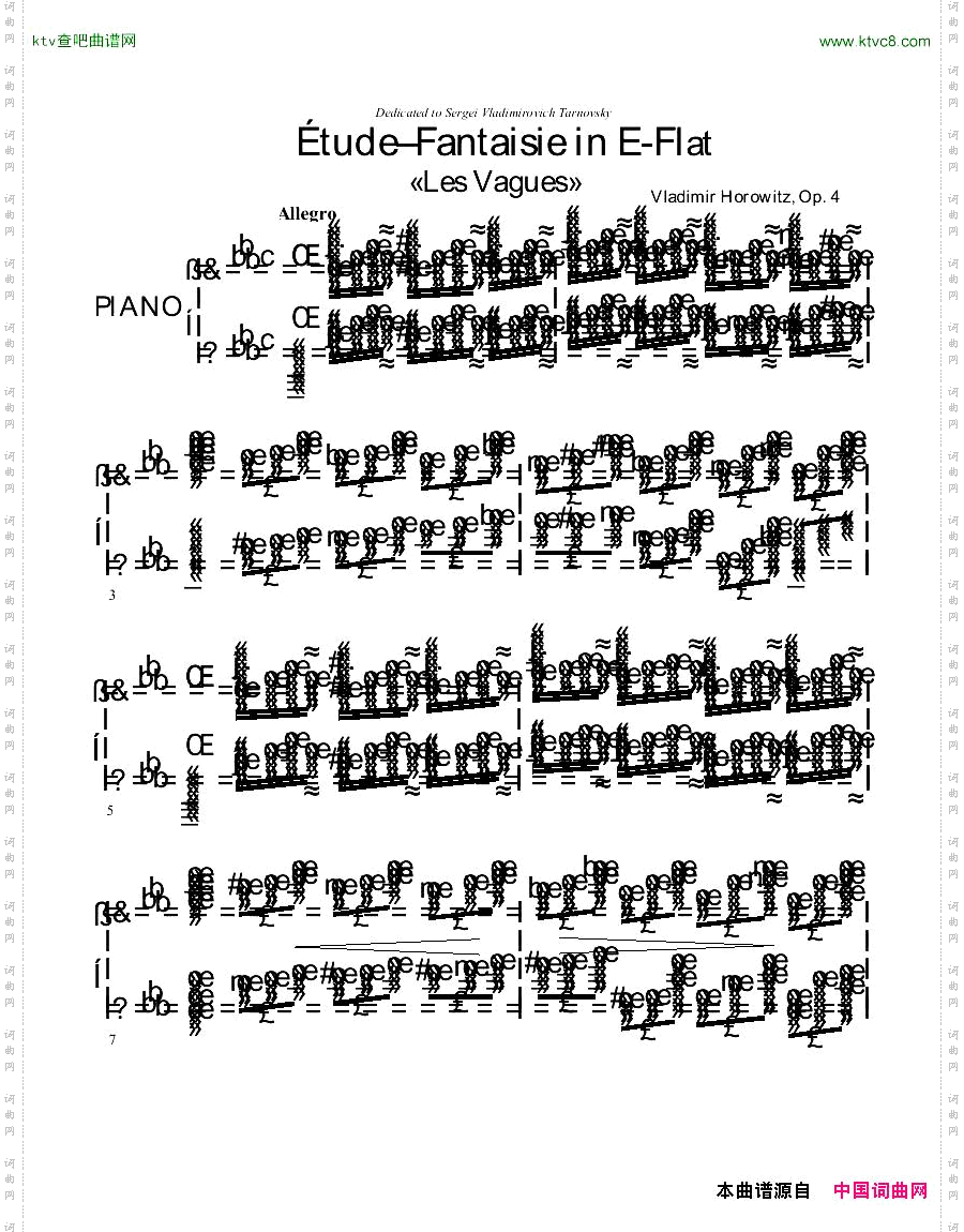Horowitz_etude_fantasy_les_vagues,op.4