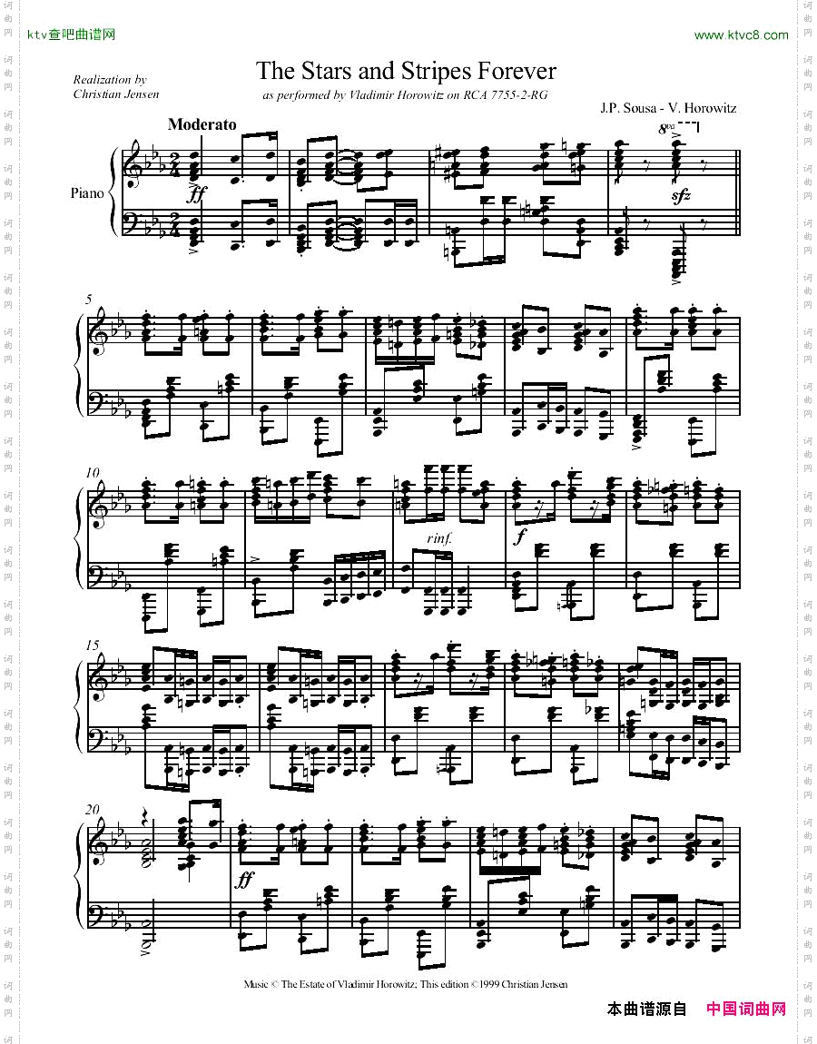 Sousa-Horowitz-TheStars&StripesForever