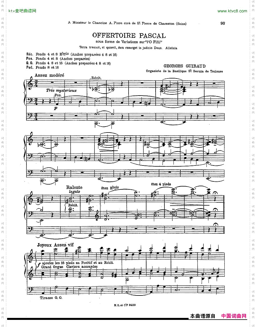 Guiraud,Georges-OffertoirePascalorgan