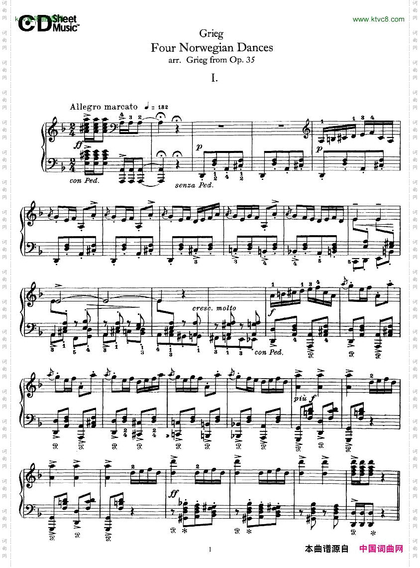 Grieg-FourNorwegianDances