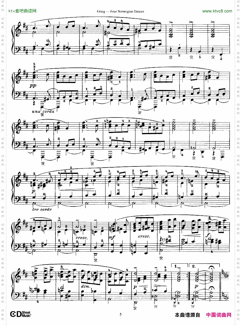 Grieg-FourNorwegianDances