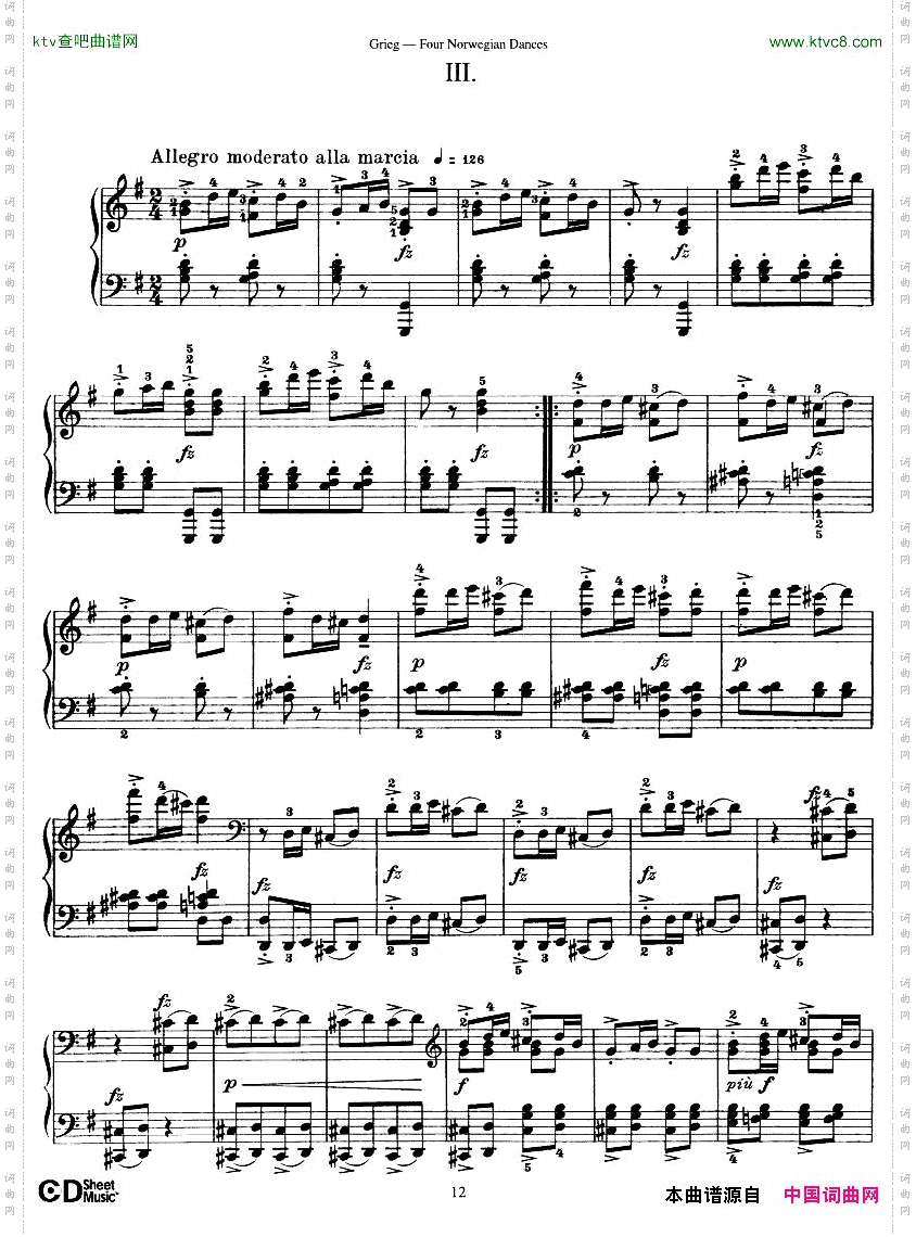 Grieg-FourNorwegianDances