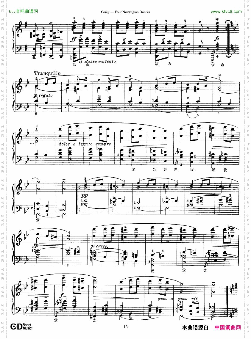 Grieg-FourNorwegianDances