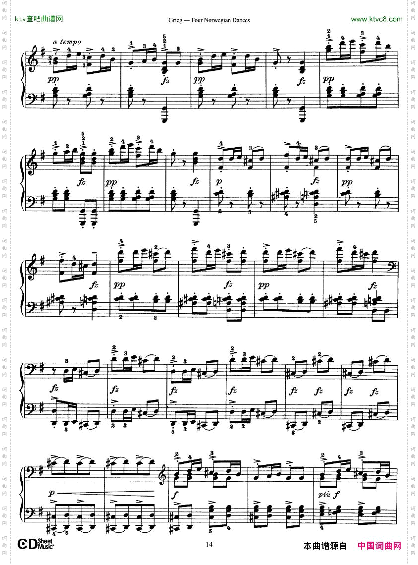 Grieg-FourNorwegianDances