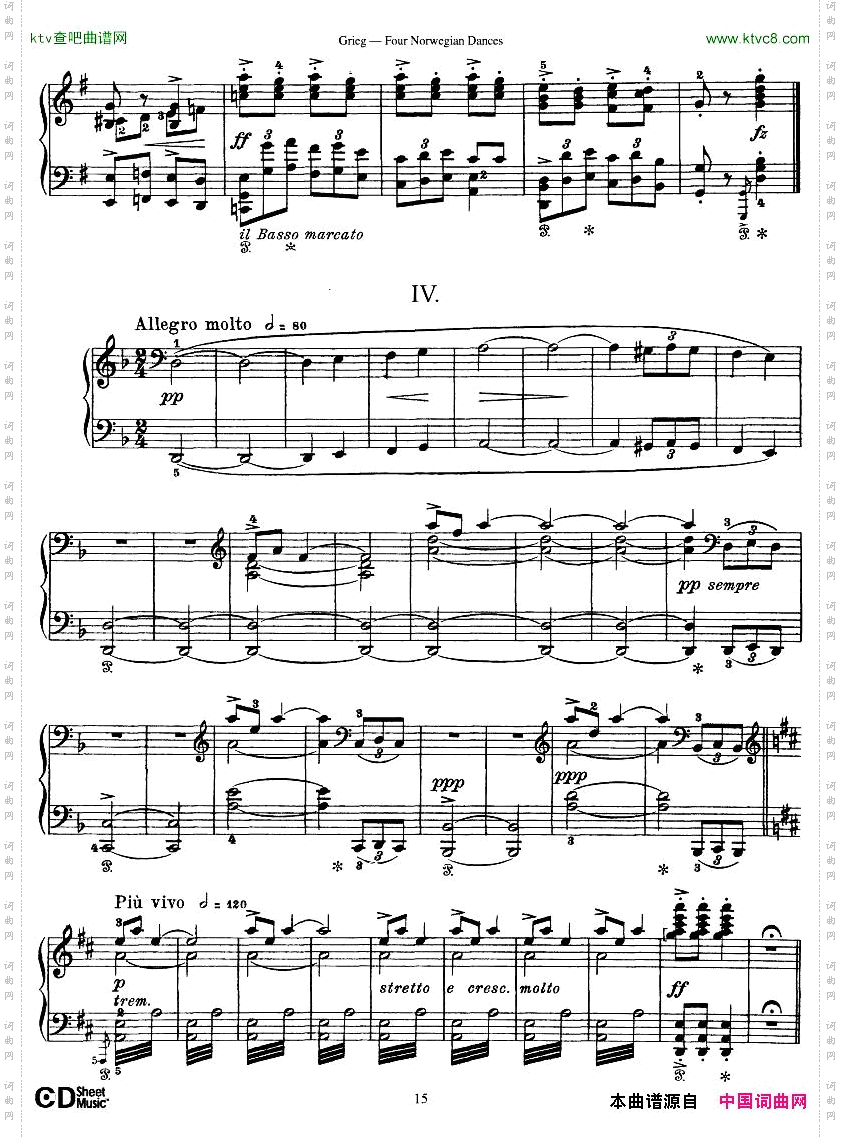 Grieg-FourNorwegianDances