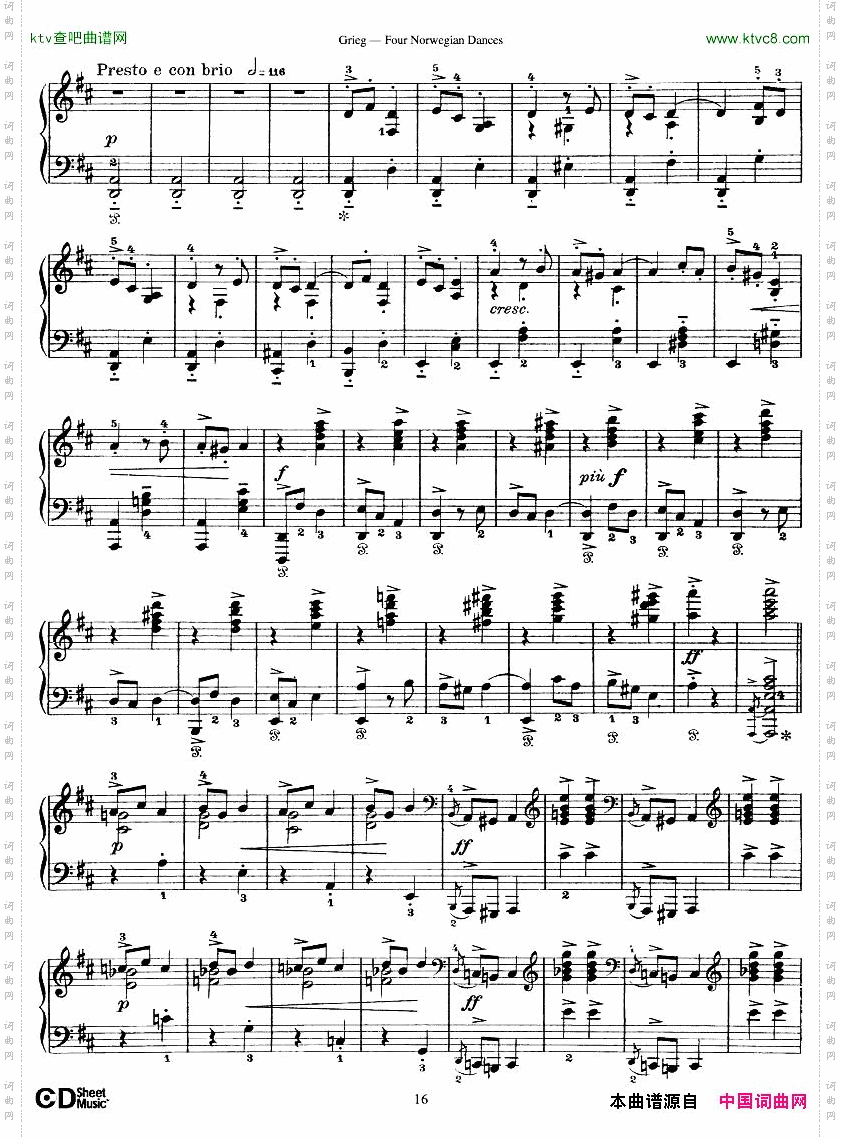 Grieg-FourNorwegianDances