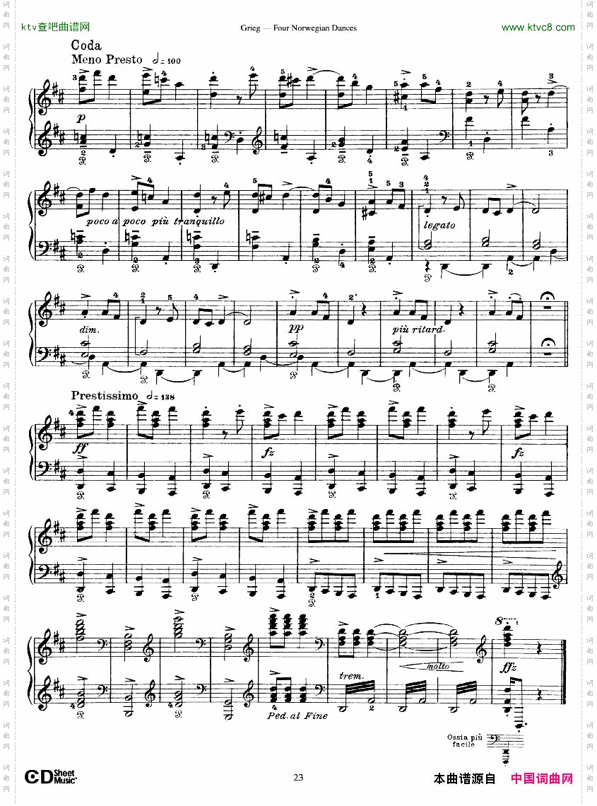 Grieg-FourNorwegianDances