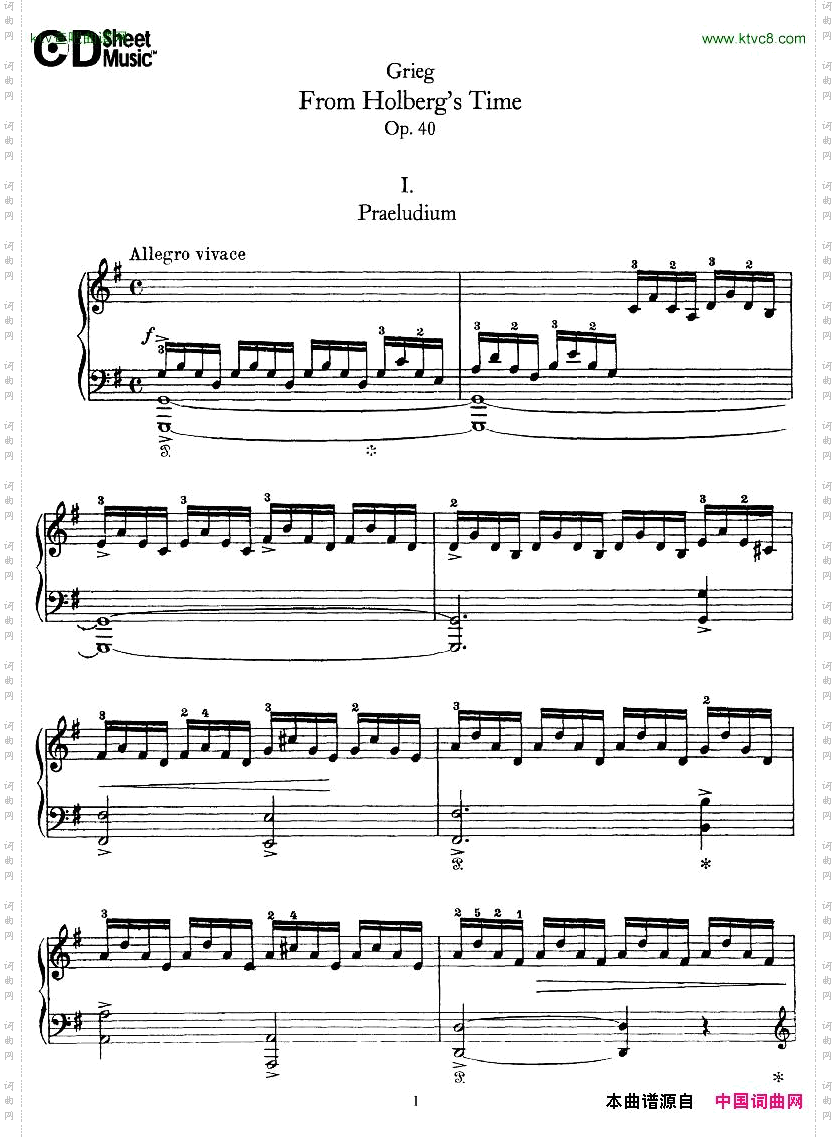 Grieg-FromHolberg’sTime1-5