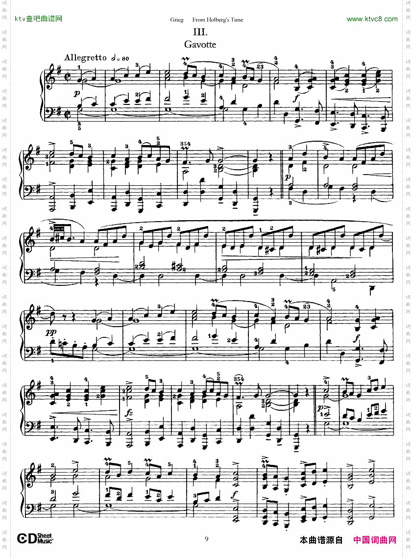 Grieg-FromHolberg’sTime1-5