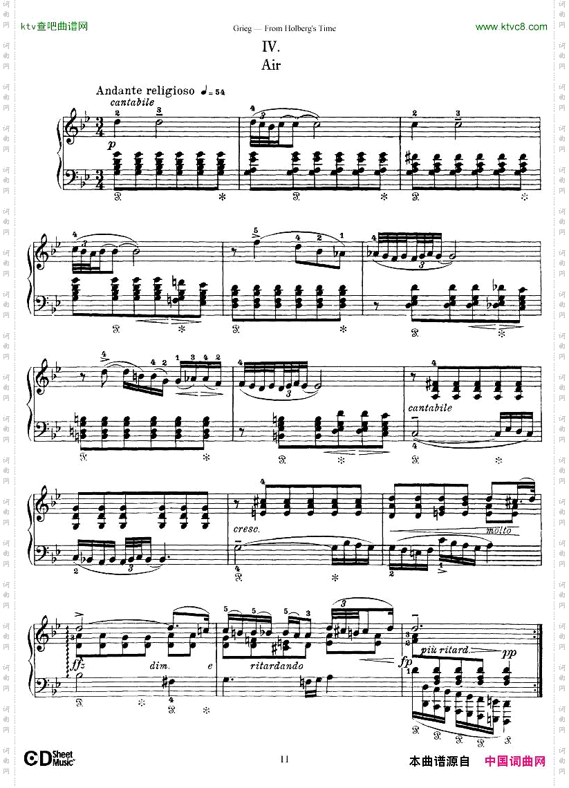 Grieg-FromHolberg’sTime1-5