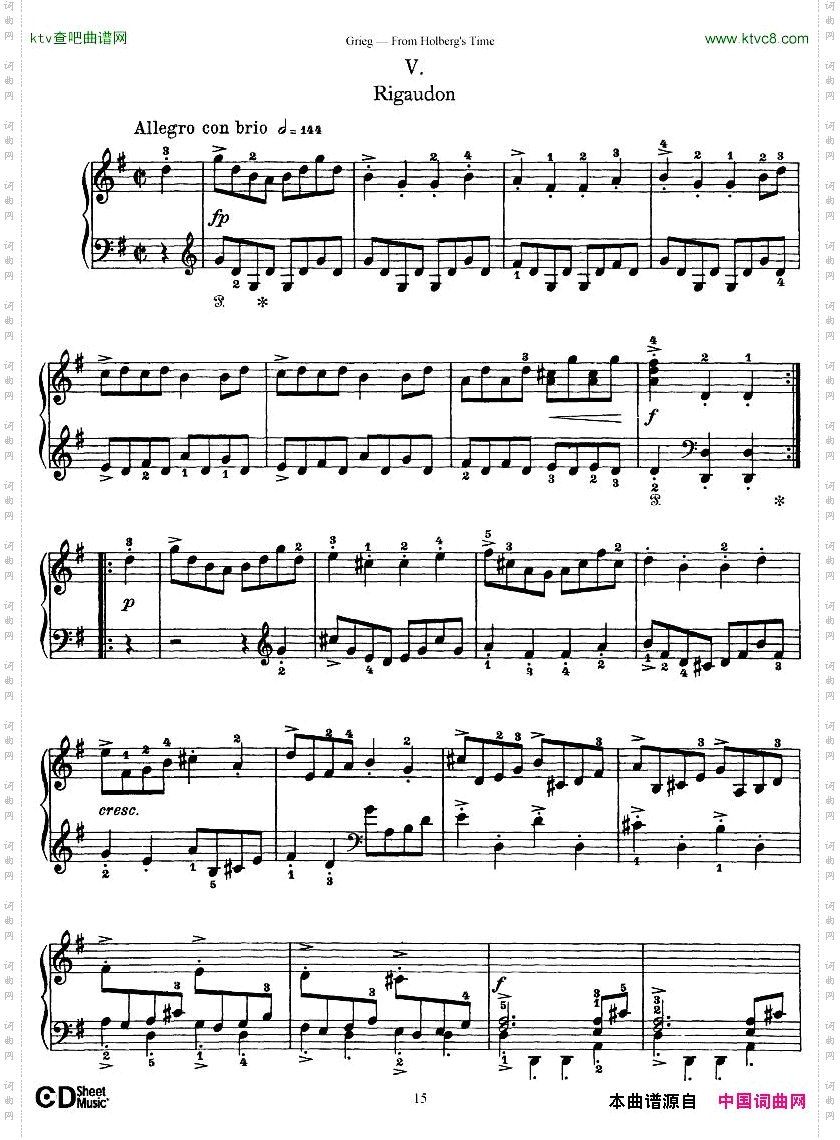 Grieg-FromHolberg’sTime1-5