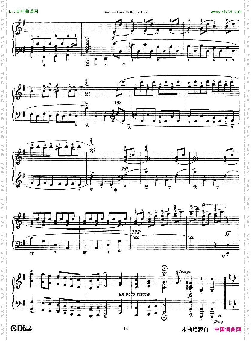 Grieg-FromHolberg’sTime1-5