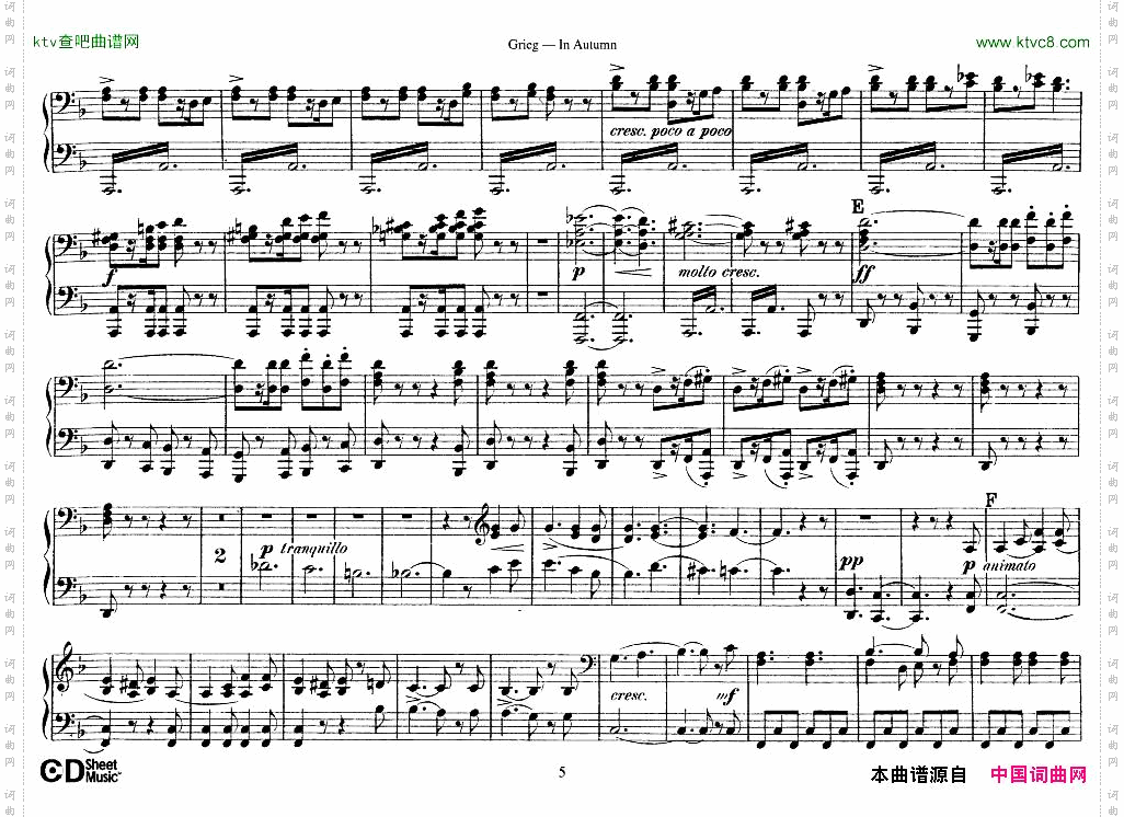 Grieg-InAutumn4Hands
