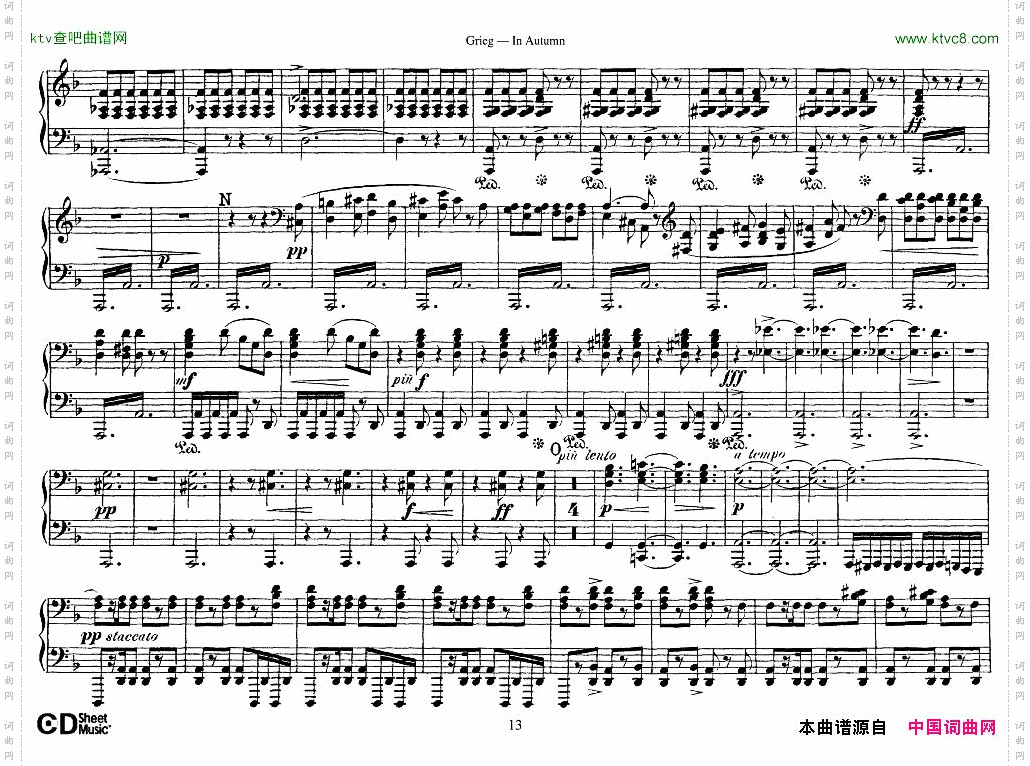 Grieg-InAutumn4Hands