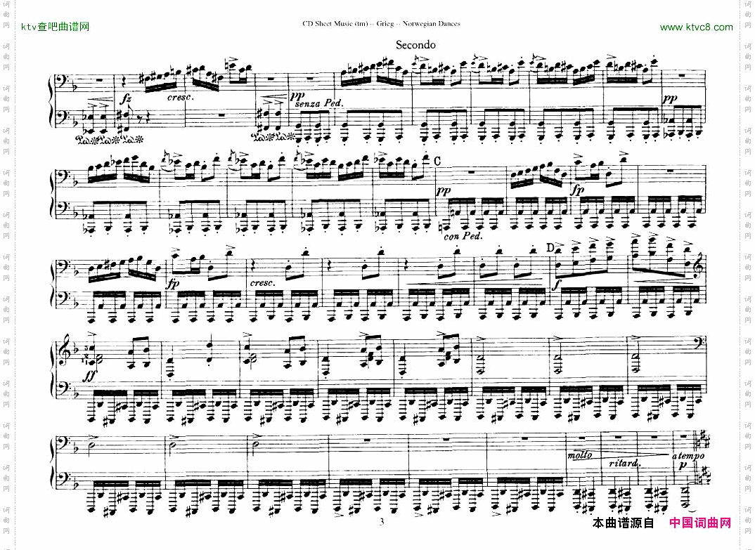 Grieg-NorwegianDanceOp.351-4Duet