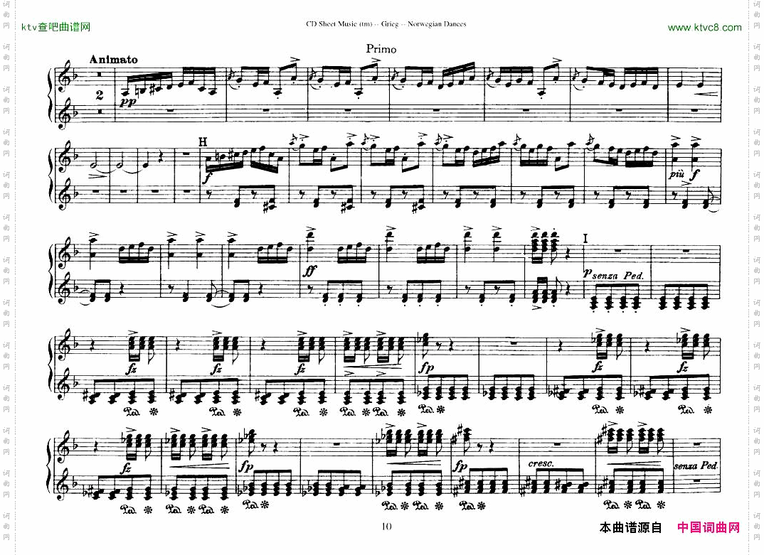 Grieg-NorwegianDanceOp.351-4Duet