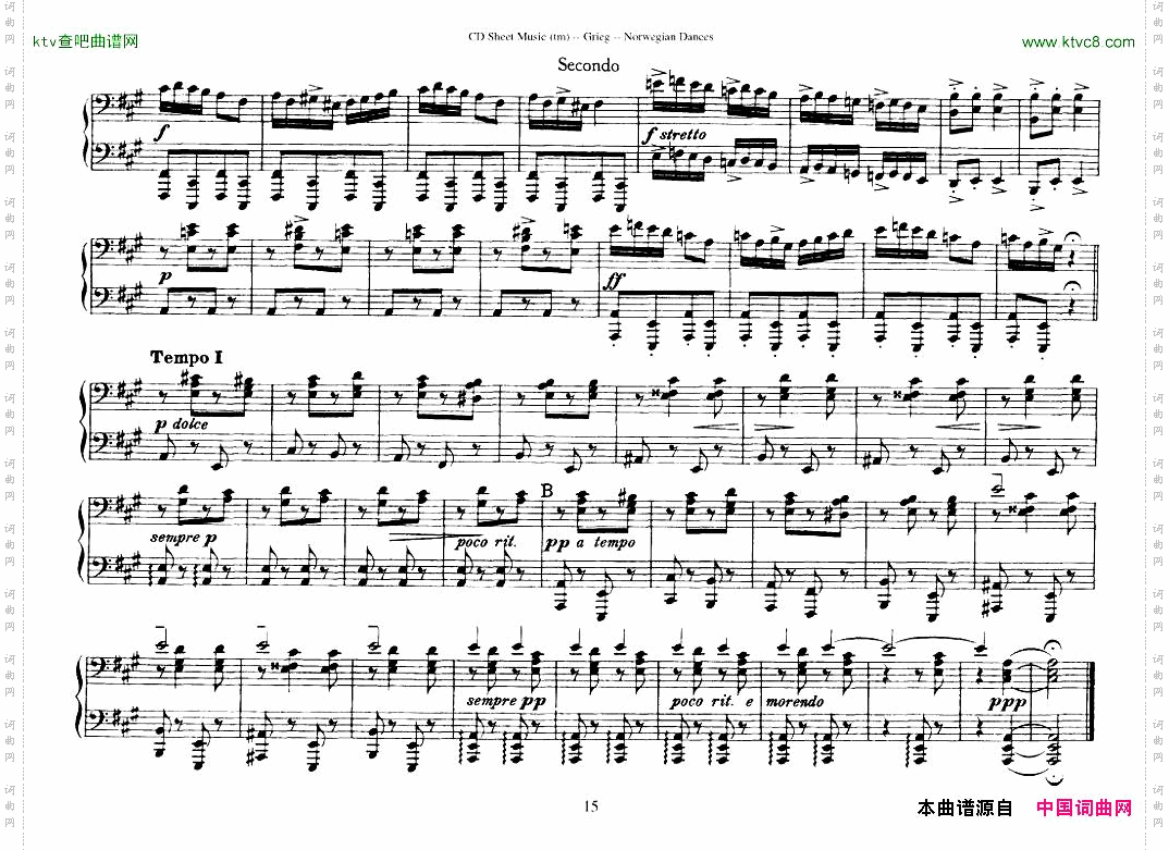 Grieg-NorwegianDanceOp.351-4Duet