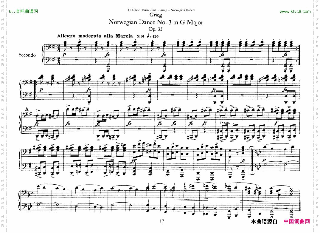 Grieg-NorwegianDanceOp.351-4Duet