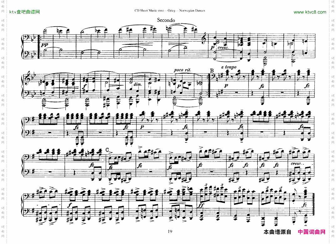 Grieg-NorwegianDanceOp.351-4Duet