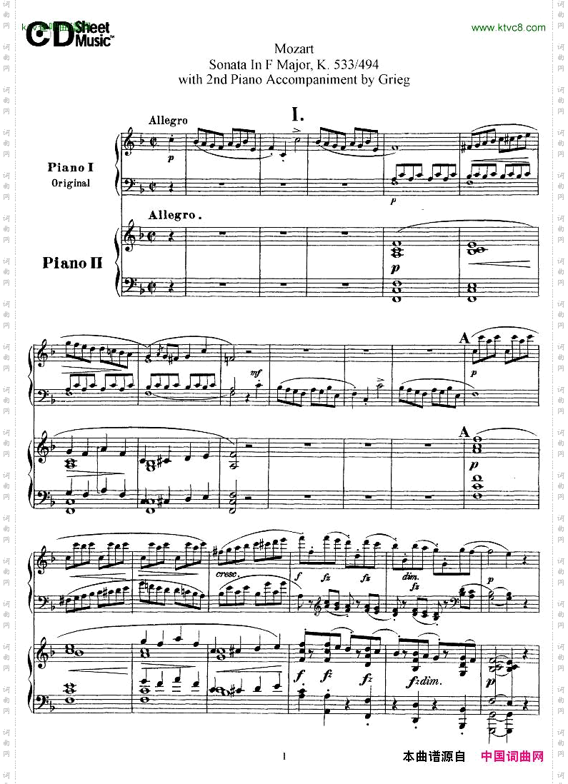 Grieg-SonataK533Mozart2ndPianoGrieg